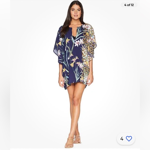 Trina Turk Blue Swim Coverup - Picture 1 of 6